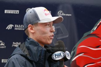 World © Octane Photographic Ltd. USA F1 Grand Prix, Austin, Texas, Circuit of the Americas (COTA). Paddock, Thursday 14th November 2013. Daniil Kvyat – Scuderia Toro Rosso. Digital Ref : 0852lw1d1108