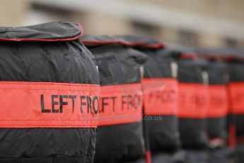 World © Octane Photographic Ltd. USA F1 Grand Prix, Austin, Texas, Circuit of the Americas (COTA). Paddock, Thursday 14th November 2013. Hard Pirelli tyre choices. Digital Ref : 0852lw1d1114