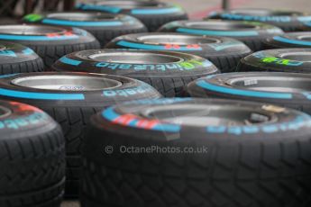 World © Octane Photographic Ltd. USA F1 Grand Prix, Austin, Texas, Circuit of the Americas (COTA). Paddock, Thursday 14th November 2013. Pirelli Full Wet tyre choice. Digital Ref : 0852lw1d1122