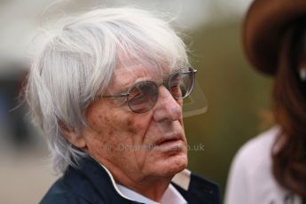 World © Octane Photographic Ltd. USA F1 Grand Prix, Austin, Texas, Circuit of the Americas (COTA). Paddock, Thursday 14th November 2013. Bernie Ecclestoneand wife, Fabiana Flosi. Digital Ref : 0852lw1d1137