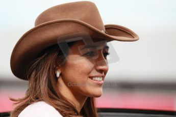 World © Octane Photographic Ltd. USA F1 Grand Prix, Austin, Texas, Circuit of the Americas (COTA). Paddock, Thursday 14th November 2013. Bernie Ecclestone's wife, Fabiana Flosi. Digital Ref : 0852lw1d1144