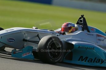 World © Octane Photographic Ltd. Donington Park test day 26th September 2013. BRDC Formula 4, MSV F4-13, Hillspeed, Rahul Raj Mayer. Digital Ref : 0830lw1d8969