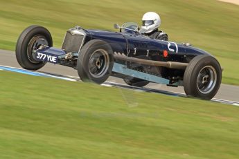 World © Octane Photographic Ltd. Donington Historic Festival, Friday 3rd May 2013. HGPCA Nuvolari Trophy pre-1940 GP cars with Hall and Hall. Riley ERA - David Hawkins. Digital Ref : 0645cb7d0075