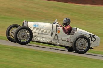 World © Octane Photographic Ltd. Donington Historic Festival, Friday 3rd May 2013. HGPCA Nuvolari Trophy pre-1940 GP cars with Hall and Hall. Bugatti T37 - Paul Grant. Digital Ref : 0645cb7d0080
