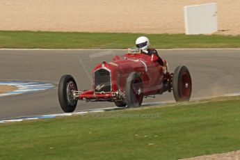 World © Octane Photographic Ltd. Donington Historic Festival, Friday 3rd May 2013. HGPCA Nuvolari Trophy pre-1940 GP cars with Hall and Hall. Alfa Romeo P3 Tipo B (Scuderia Ferrari) - Tony Smith. Digital Ref : 0645cb7d0118