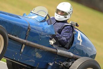 World © Octane Photographic Ltd. Donington Historic Festival, Friday 3rd May 2013. HGPCA Nuvolari Trophy pre-1940 GP cars with Hall and Hall. 1935 ERA R4A - Nicholas Topliss/James Baxter. Digital Ref : 0645cb7d0145