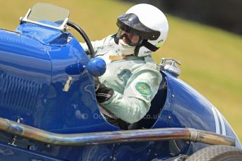 World © Octane Photographic Ltd. Donington Historic Festival, Friday 3rd May 2013. HGPCA Nuvolari Trophy pre-1940 GP cars with Hall and Hall. 1934 Maserati 8CM - Robert Newall. Digital Ref : 0645cb7d0147