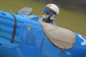 World © Octane Photographic Ltd. Donington Historic Festival, Friday 3rd May 2013. HGPCA Nuvolari Trophy pre-1940 GP cars with Hall and Hall. 1937 Talbot T26SS - Richard Pilkington. Digital Ref : 0645cb7d0155