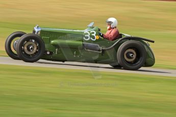 World © Octane Photographic Ltd. Donington Historic Festival, Friday 3rd May 2013. HGPCA Nuvolari Trophy pre-1940 GP cars with Hall and Hall. Frazer Nash Nurburg - Dick Smith. Digital Ref : 0645cb7d8207