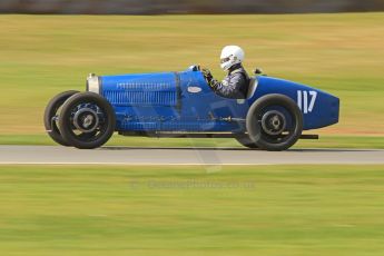 World © Octane Photographic Ltd. Donington Historic Festival, Friday 3rd May 2013. HGPCA Nuvolari Trophy pre-1940 GP cars with Hall and Hall. Bugatti T37A - Mark Valvekens. Digital Ref : 0645cb7d8209