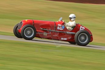 World © Octane Photographic Ltd. Donington Historic Festival, Friday 3rd May 2013. HGPCA Nuvolari Trophy pre-1940 GP cars with Hall and Hall. Maserati 6CM/4CM - Frederico Buratti. Digital Ref : 0645cb7d8214