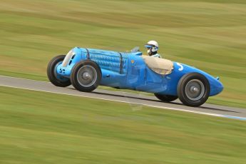 World © Octane Photographic Ltd. Donington Historic Festival, Friday 3rd May 2013. HGPCA Nuvolari Trophy pre-1940 GP cars with Hall and Hall. Talbot T26SS - Richard Pilkington. Digital Ref : 0645cb7d8215