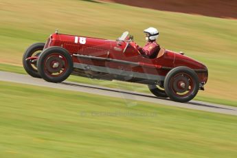 World © Octane Photographic Ltd. Donington Historic Festival, Friday 3rd May 2013. HGPCA Nuvolari Trophy pre-1940 GP cars with Hall and Hall. Alfa Romeo 1750GS - Nick Rossi. Digital Ref : 0645lw1d7328