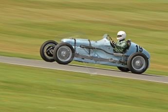 World © Octane Photographic Ltd. Donington Historic Festival, Friday 3rd May 2013. HGPCA Nuvolari Trophy pre-1940 GP cars with Hall and Hall. Frazer Nash Shelsley - Geraint Lewis. Digital Ref : 0645cb7d8235