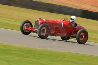 World © Octane Photographic Ltd. Donington Historic Festival, Friday 3rd May 2013. HGPCA Nuvolari Trophy pre-1940 GP cars with Hall and Hall. Alfa Romeo P3 Tipo B (Scuderia Ferrari) - Tony Smith. Digital Ref : 0645cb7d8247