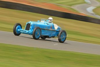 World © Octane Photographic Ltd. Donington Historic Festival, Friday 3rd May 2013. HGPCA Nuvolari Trophy pre-1940 GP cars with Hall and Hall. 1932 Alfa Romeo Monzas - Peter Neumark/James Baxter. Digital Ref : 0645cb7d8258
