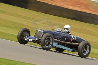 World © Octane Photographic Ltd. Donington Historic Festival, Friday 3rd May 2013. HGPCA Nuvolari Trophy pre-1940 GP cars with Hall and Hall. 1934/1935 Riley ERA - David Hawkins. Digital Ref : 0645cb7d8287