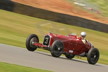 World © Octane Photographic Ltd. Donington Historic Festival, Friday 3rd May 2013. HGPCA Nuvolari Trophy pre-1940 GP cars with Hall and Hall. 1934 Alfa Romeo P3 Tipo B (Scuderia Ferrari) - Stephan Rettenmaier. Digital Ref : 0645cb7d8294