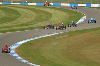World © Octane Photographic Ltd. Donington Historic Festival, Friday 3rd May 2013. HGPCA Nuvolari Trophy pre-1940 GP cars with Hall and Hall. Alfa Romeo P3 Tipo B (Scuderia Ferrari) - Stephan Rettenmaier and Tony Smith. Digital Ref : 0645cb7d9986