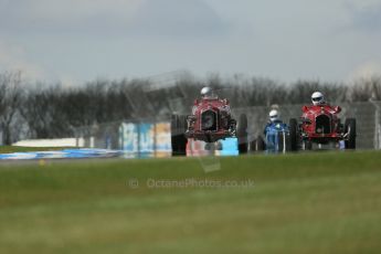 World © Octane Photographic Ltd. Donington Historic Festival, Friday 3rd May 2013. HGPCA Nuvolari Trophy pre-1940 GP cars with Hall and Hall. Alfa Romeo P3 Tipo B (Scuderia Ferrari) - Stephan Rettenmaier and Tony Smith. Digital Ref : 0645lw1d7235