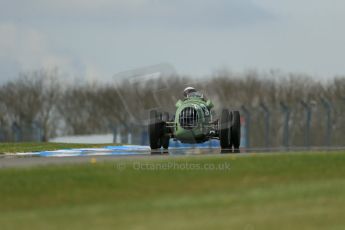 World © Octane Photographic Ltd. Donington Historic Festival, Friday 3rd May 2013. HGPCA Nuvolari Trophy pre-1940 GP cars with Hall and Hall. Alta - Paul Jaye. Digital Ref : 0645lw1d7275