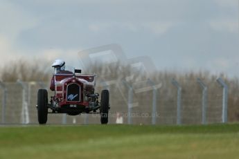 World © Octane Photographic Ltd. Donington Historic Festival, Friday 3rd May 2013. HGPCA Nuvolari Trophy pre-1940 GP cars with Hall and Hall. Alfa Romeo 1750GS - Nick Rossi. Digital Ref : 0645lw1d7285