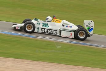 World © Octane Photographic Ltd. Donington Historic Festival, Friday 3rd May 2013. Ayrton Senna Car Demonstrations. Williams FW08C driven by Rob Hall. Digital Ref : 0646cb7d8323