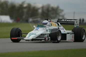 World © Octane Photographic Ltd. Donington Historic Festival, Friday 3rd May 2013. Ayrton Senna Car Demonstrations. Williams FW08C driven by Rob Hall. Digital Ref : 0646lw1d7566