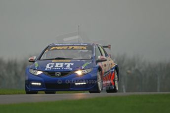World © Octane Photographic Ltd. Donington Park General Unsilenced Test, Thursday 28th November 2013. British Touring Car Championship (BTCC) - Martin Depper – Pirtek Pacing – Honda Civic NGTC. Digital Ref : 0870cb1d8206