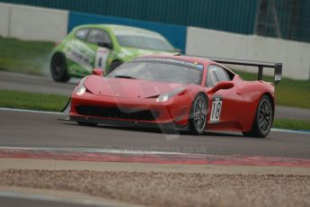 World © Octane Photographic Ltd. Donington Park General Unsilenced Test, Thursday 28th November 2013. Ferrari 458 BAMD - McGuinness/Nelson and Volkswagen Racing Cup – Stewart Lines – KPM Racing – Volkswagen Scirocco R. Digital Ref : 0870cb1d8344