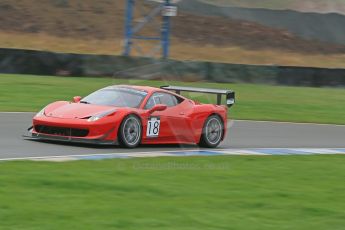 World © Octane Photographic Ltd. Donington Park General Unsilenced Test, Thursday 28th November 2013. Ferrari 458 BAMD - McGuinness/Nelson. Digital Ref : 0870cb1dx8305