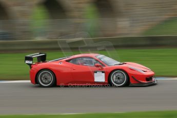 World © Octane Photographic Ltd. Donington Park General Unsilenced Test, Thursday 28th November 2013. Ferrari 458 BAMD - McGuinness/Nelson. Digital Ref : 0870cb1dx8536