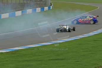 World © Octane Photographic Ltd. Donington Park General Unsilenced Test, Thursday 28th November 2013. British Touring Car Championship (BTCC) - Martin Depper – Pirtek Pacing – Honda Civic NGTC and FIA Formula 3 (F3) European Championship – Spike Goddard – T-Sport – Dallara F312 ThreeBond Nissan. Digital Ref : 0870cb1dx8566