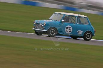 World © Octane Photographic Ltd. Donington Park General un-silenced test 25th April 2013. Austin Mini Cooper S - Josh and Robert Beebee - IPU Racing Team. Digital Ref : 0641cb1d4999