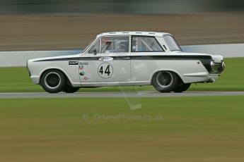 World © Octane Photographic Ltd. Donington Park General un-silenced test 25th April 2013. Ford Lotus Cortina - John Griffiths/James Thorpe. Digital Ref : 0641cb1d5119