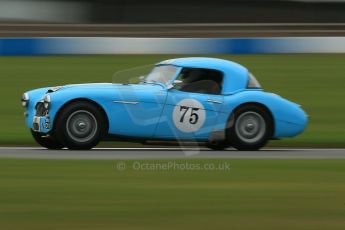 World © Octane Photographic Ltd. Donington Park General un-silenced test 25th April 2013. Karsten Le Blanc/Nigel Greensall - Austin Healey 3000 MkII. Digital Ref : 0641cb1d5135