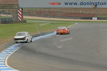 World © Octane Photographic Ltd. Donington Park General un-silenced test 25th April 2013. Ford Lotus Cortina - John Griffiths/James Thorpe. Digital Ref : 0641cb1d5448