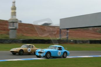 World © Octane Photographic Ltd. Donington Park General un-silenced test 25th April 2013. Karsten Le Blanc/Nigel Greensall - Austin Healey 3000 MkII. Digital Ref : 0641cb1d5487