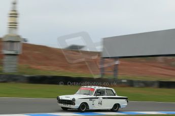 World © Octane Photographic Ltd. Donington Park General un-silenced test 25th April 2013. Ford Lotus Cortina - John Griffiths/James Thorpe. Digital Ref : 0641cb1d5507