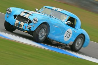 World © Octane Photographic Ltd. Donington Park General un-silenced test 25th April 2013. Karsten Le Blanc/Nigel Greensall - Austin Healey 3000 MkII. Digital Ref : 0641cb1d5580