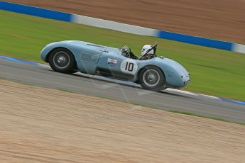 World © Octane Photographic Ltd. Donington Park General un-silenced test 25th April 2013. Reverend Simon Butler/Jonathan Crouch - Jaguar C-Type. Digital Ref : 0641cb1d5722