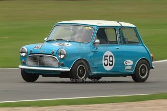 World © Octane Photographic Ltd. Donington Park General un-silenced test 25th April 2013. Austin Mini Cooper S - Josh and Robert Beebee - IPU Racing Team. Digital Ref : 0641cb7d6269