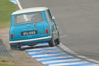 World © Octane Photographic Ltd. Donington Park General un-silenced test 25th April 2013. Austin Mini Cooper S - Josh and Robert Beebee - IPU Racing Team. Digital Ref : 0641cb7d6271