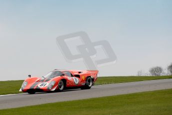 World © Octane Photographic Ltd/Chris Enion. Donington Park General un-silenced test 25th April 2013. Team Tiger Lola T70 Mk IIIB.Digital Ref : 0641ce1d2460