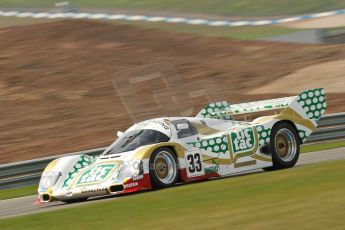 World © Octane Photographic Ltd/Chris Enion. Donington Park General un-silenced test 25th April 2013. Henrik Linberg - Porsche 962C Dauer Racing "Tic Tac" - Group C (Gp.C) Racing. Digital Ref : 0641ce1d2641