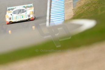 World © Octane Photographic Ltd/Chris Enion. Donington Park General un-silenced test 25th April 2013. Henrik Linberg - Porsche 962C Dauer Racing "Tic Tac" - Group C (Gp.C) Racing. Digital Ref : 0641ce7d6902