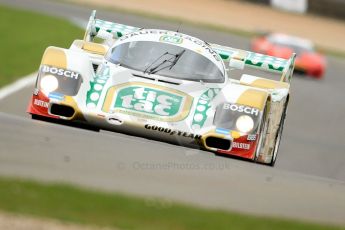 World © Octane Photographic Ltd/Chris Enion. Donington Park General un-silenced test 25th April 2013. Henrik Linberg - Porsche 962C Dauer Racing "Tic Tac" - Group C (Gp.C) Racing. Digital Ref : 0641ce7d6907