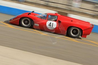 World © Octane Photographic Ltd. Donington Park General un-silenced testing, April 30th 2013. Lola T70 - Martin Stretton. Digital Ref : 0643cb7d7468
