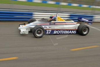 World © Octane Photographic Ltd. Donington Park General un-silenced testing, April 30th 2013. March 821 - Rothmans - Mark Dwyer, Historic F1. Digital Ref : 0643cb7d7553