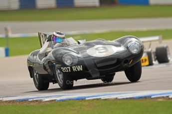 World © Octane Photographic Ltd. Donington Park General un-silenced testing, April 30th 2013. Benjamin Eastick - Jaguar D-Type. Digital Ref : 0643cb7d9725